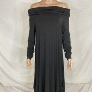 Planet By Lauren G Womens Matte Jersey Long Sleeve Lantern Dress